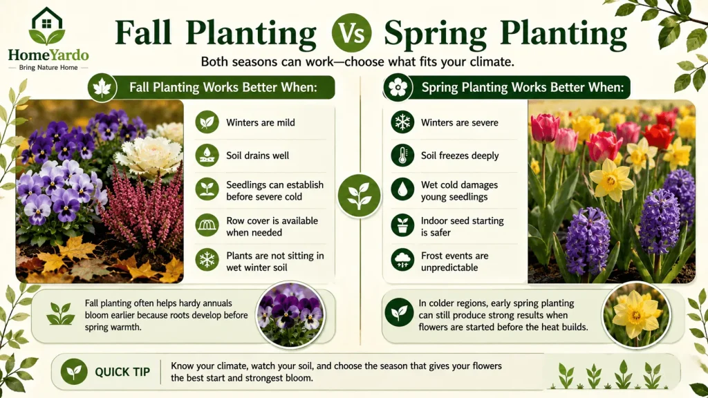 Fall planting vs spring planting