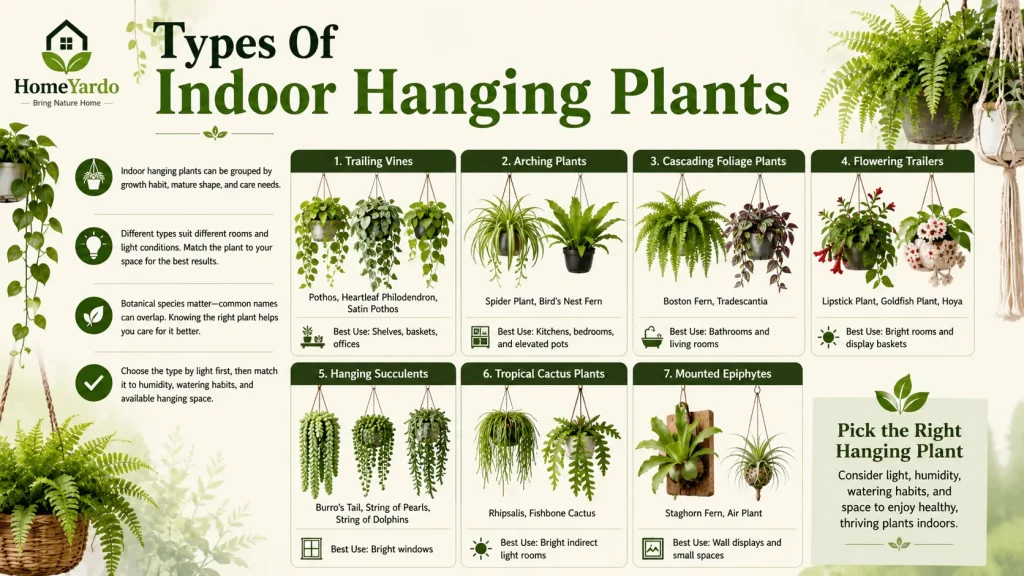 Types OF indoor hanging plants