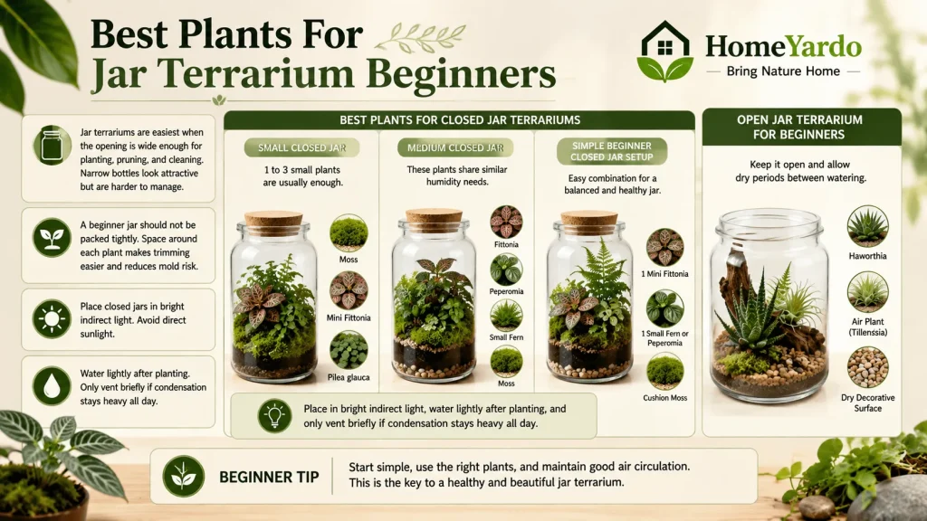 Best planst for jar Terrarium beginners