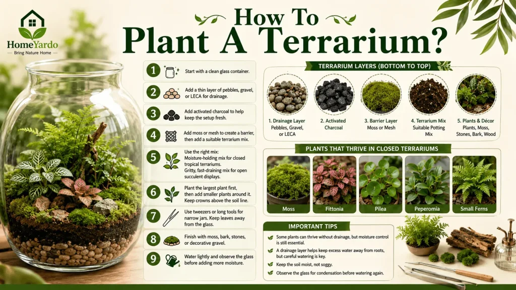 How to plants a Terrarium?