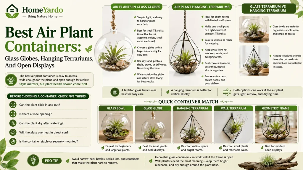 Best air plant conatiners