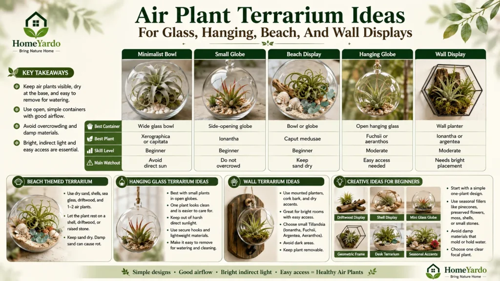Air plant uerrarium ideas