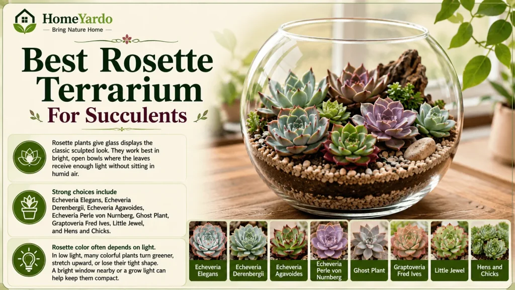 Best Rosette terrarium for succulents
