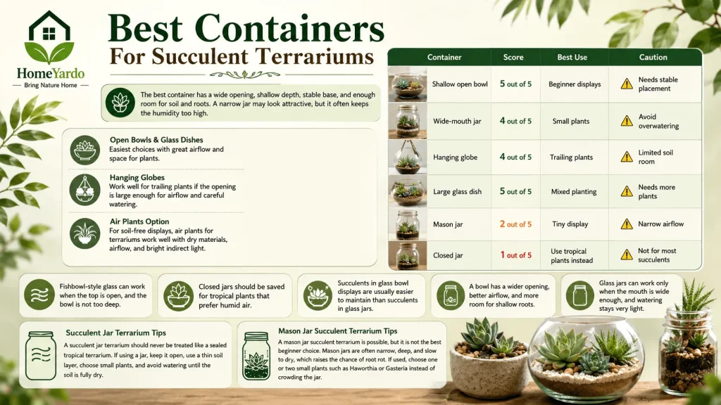 Best containers for succulent terrariums