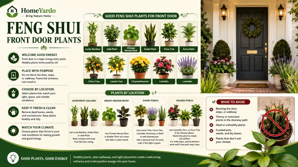 Feng Shui Front Door Plants