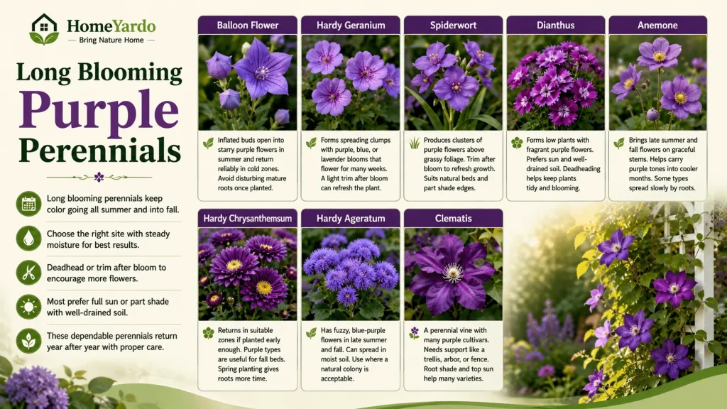 Long Blooming Purple Perennials
