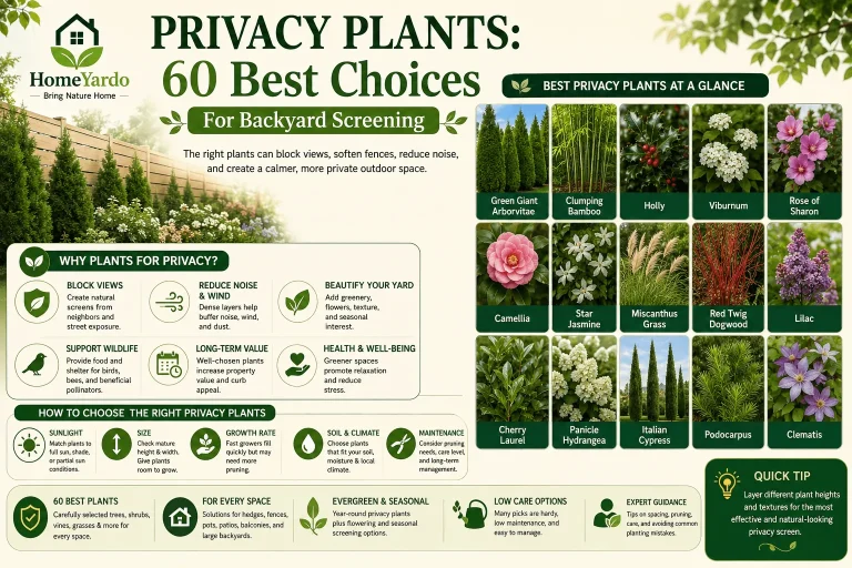 Privacy Plants: 60 Best Screens For Your Yard