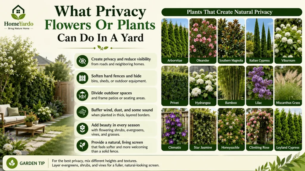 What Privacy Flowers Or Plants Can Do In A Yard