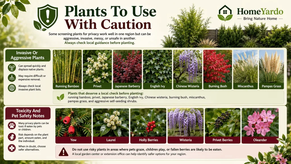 Plants To Use With Caution