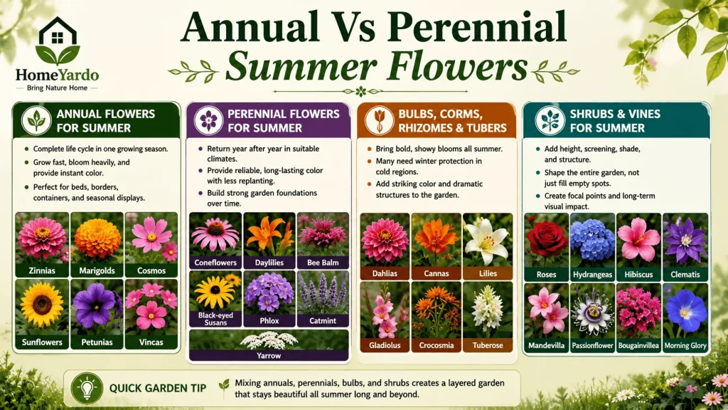 Annual Vs Perennial Summer Flowers