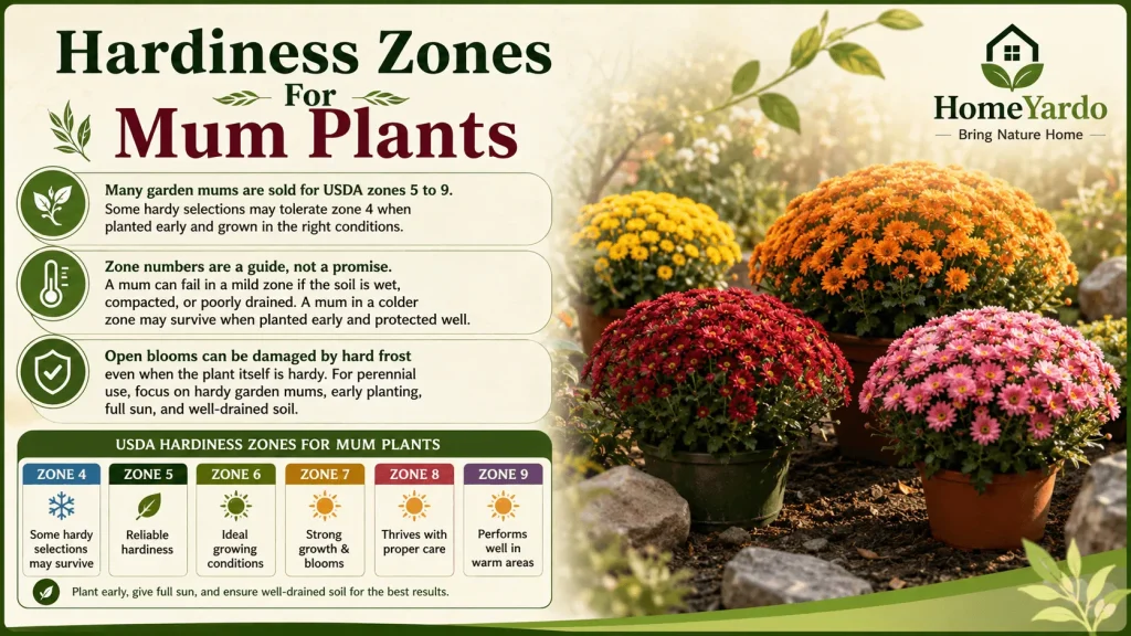 Hardiness Zones For Mum Plants