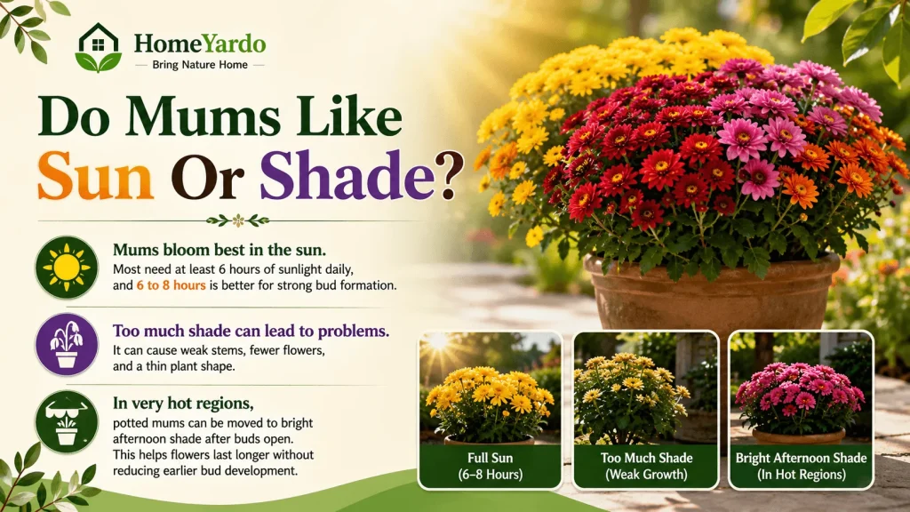 do mum like sun or shade?