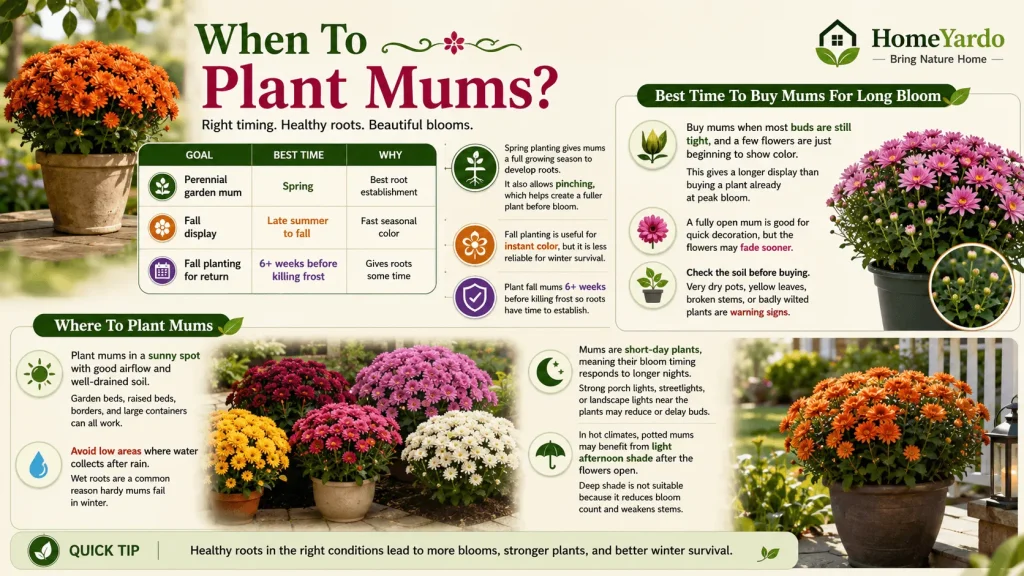 When To Plant Mums?