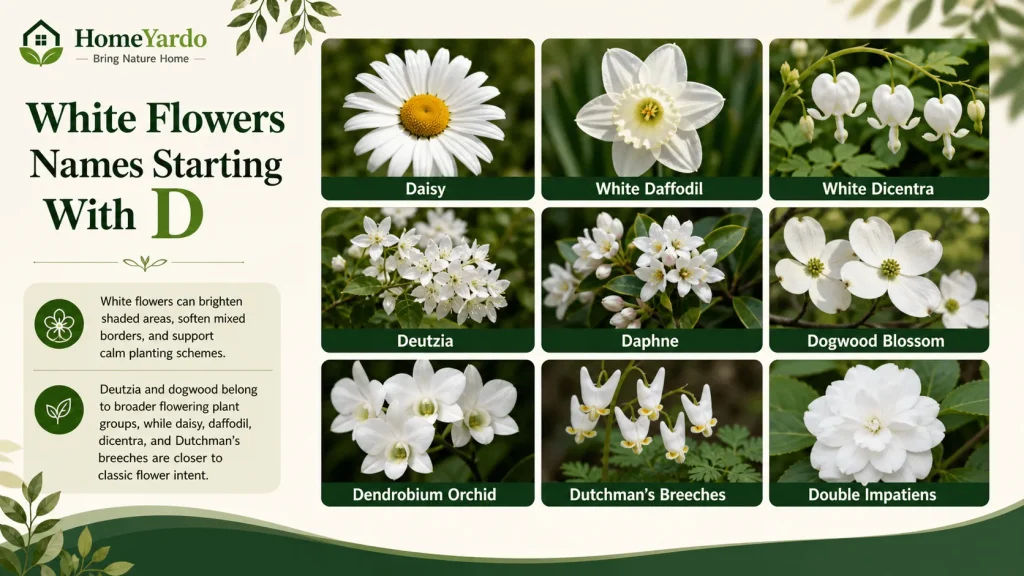 White D flowers
