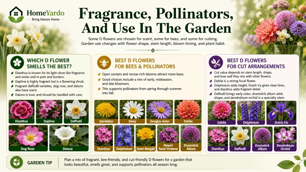 Fragrance, Polinators and use in the garden
