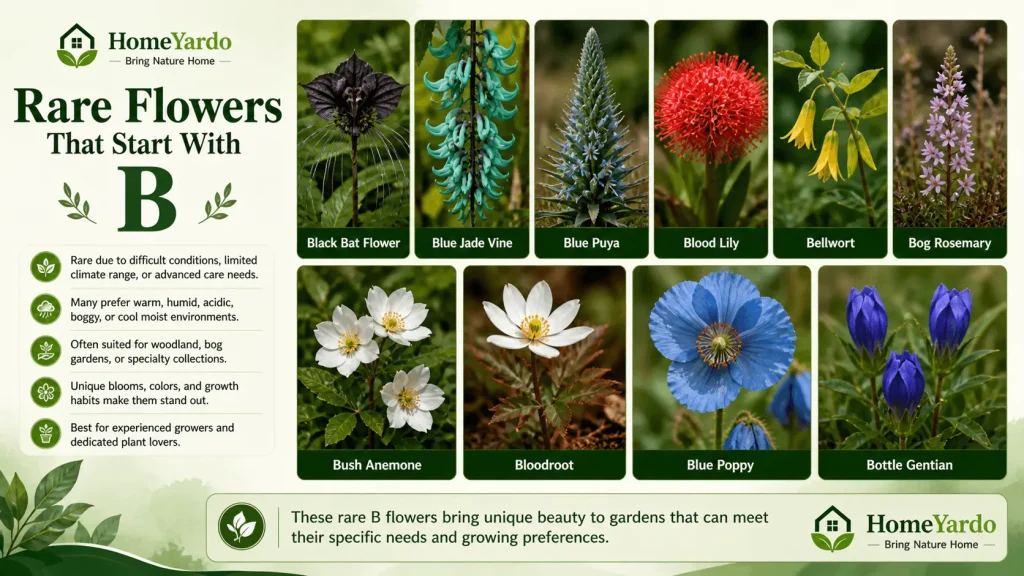 Rare Flowers that start with B