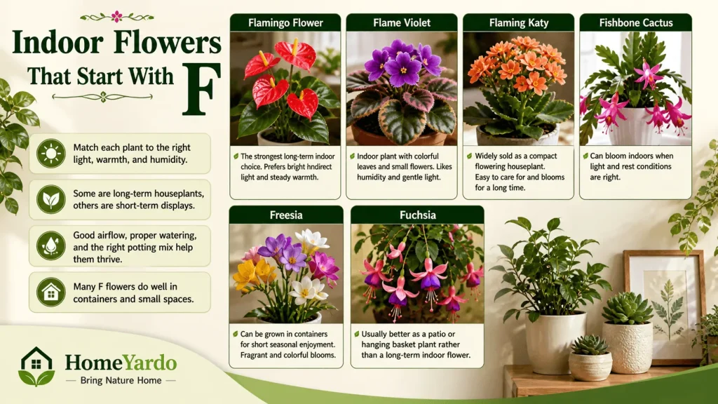 Indoor Flower that start with F