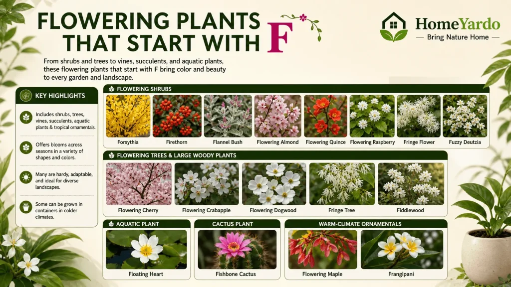 flowring plants that start with F