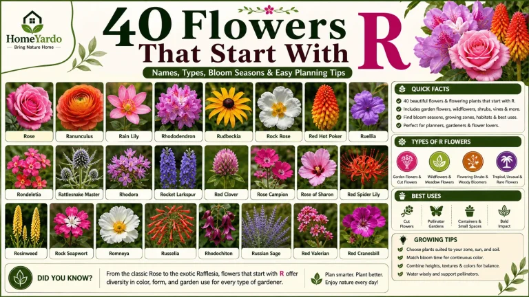 40 Flowers that start with R
