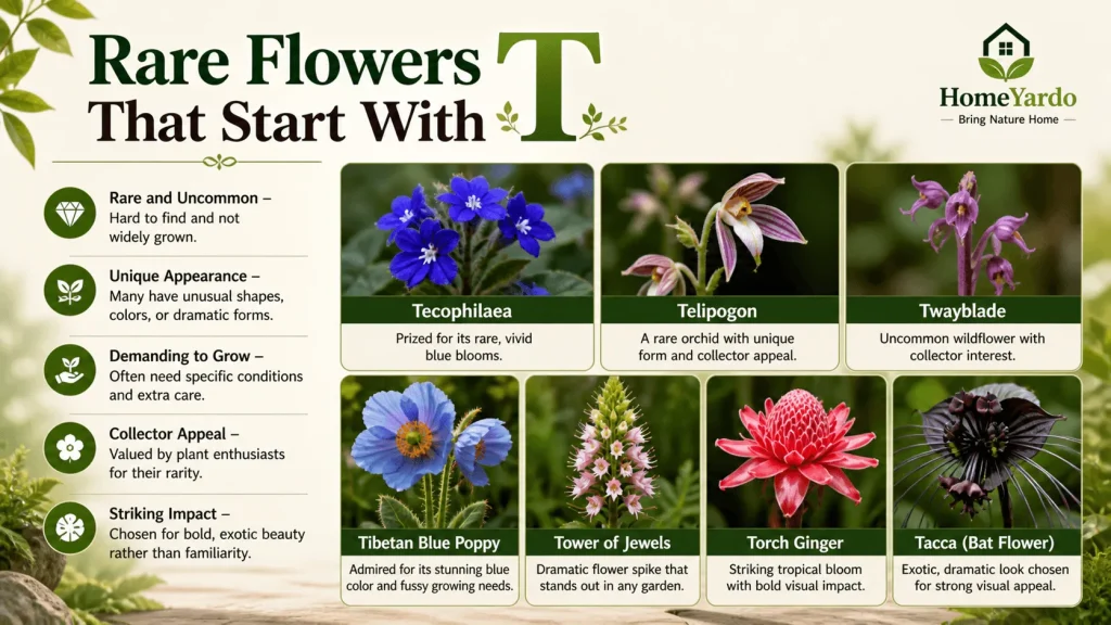 Rare Flower that start with T