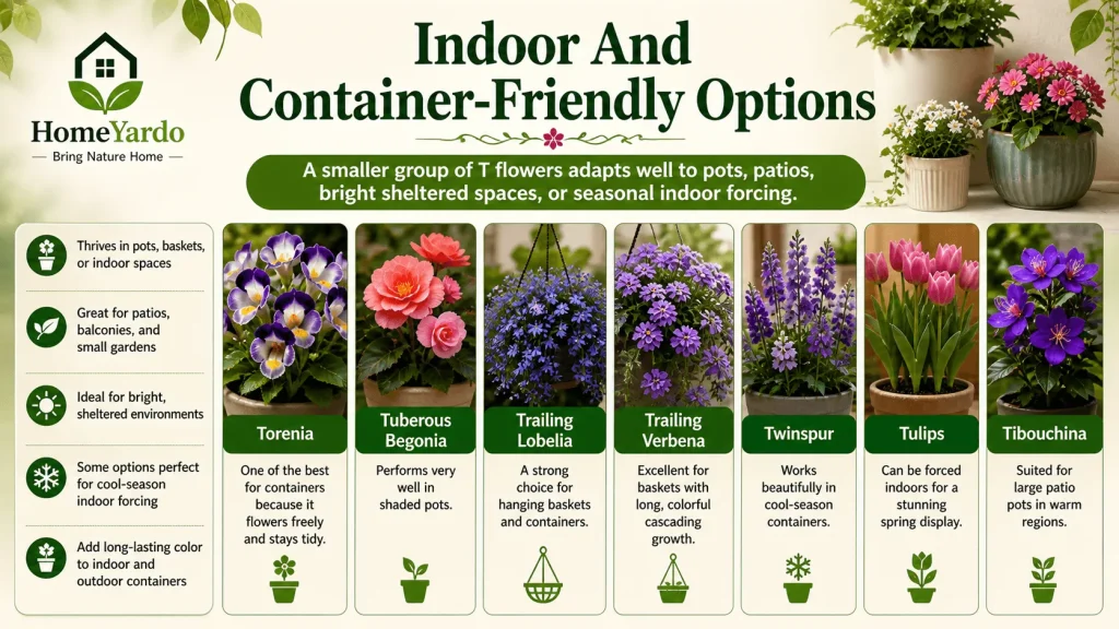 Indoor and container friendly options