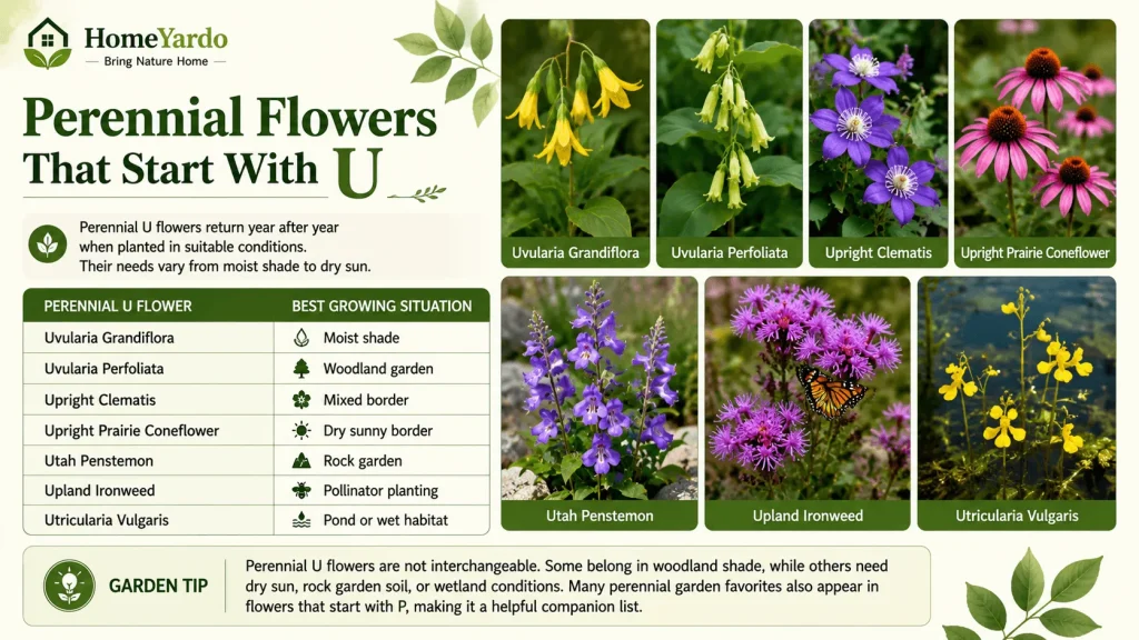 perinnial U flowers