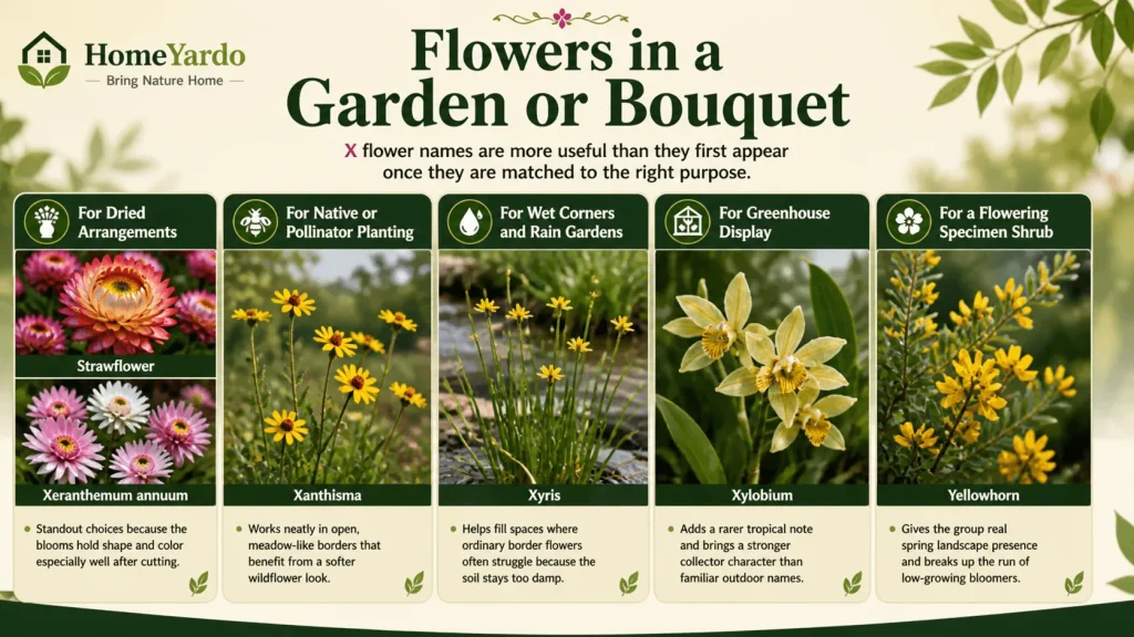 Flowers in a Garden or Bouqet
