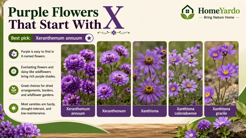 Purple flowers that start with X