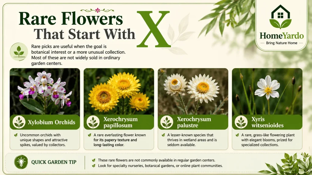 Rare Flower that start with X