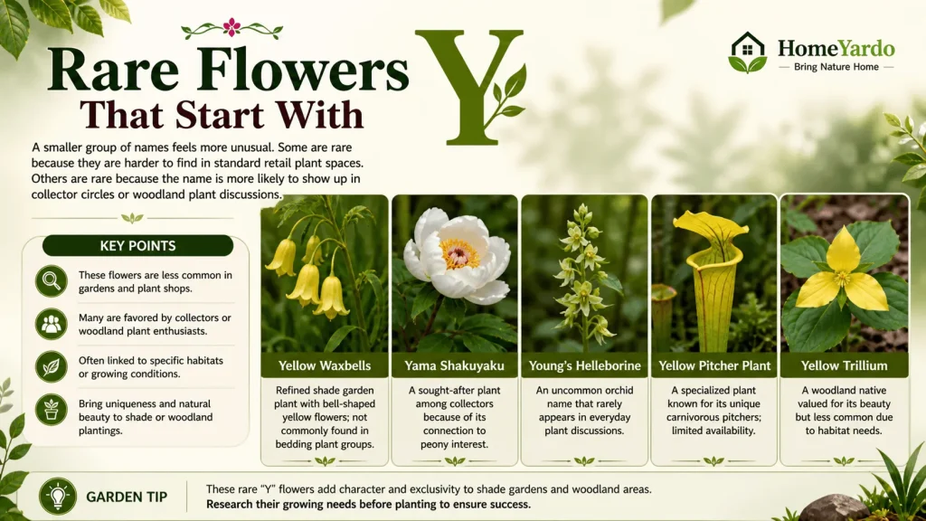 Rare flowers that start with y