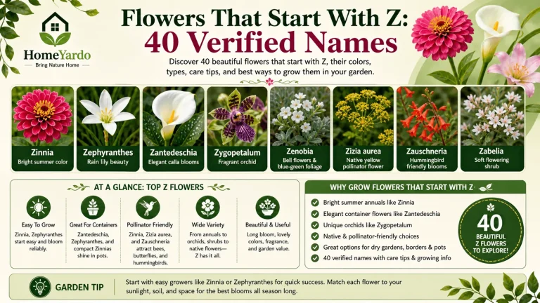 40 Flowers that start with Z