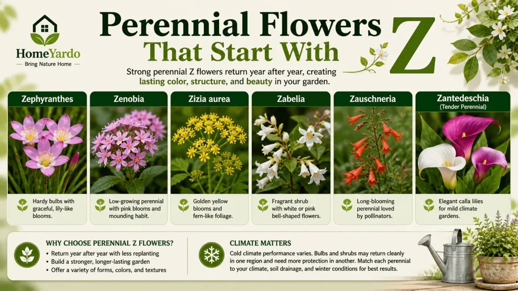 Perennial Flower that start with Z