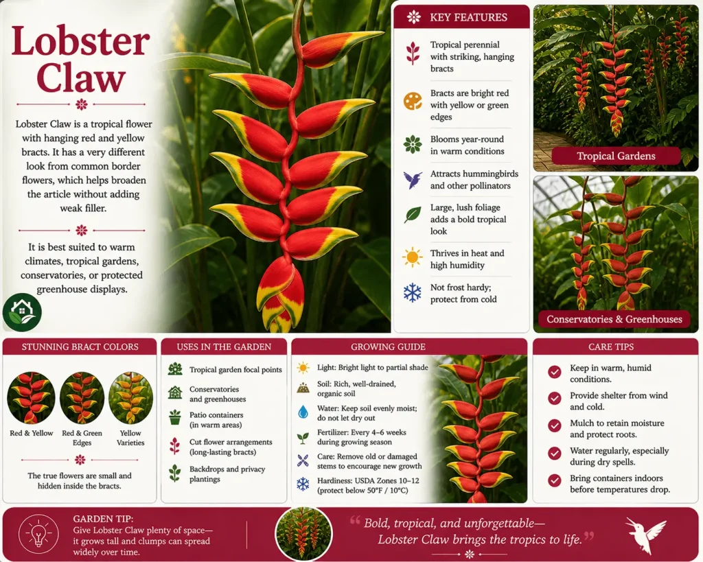 Lobster Claw flower