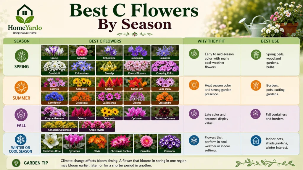 Best C Flower bY Season