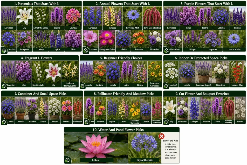 Types Of Flowers That Start With L