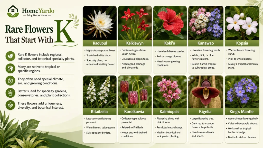 Rare flower that start with K