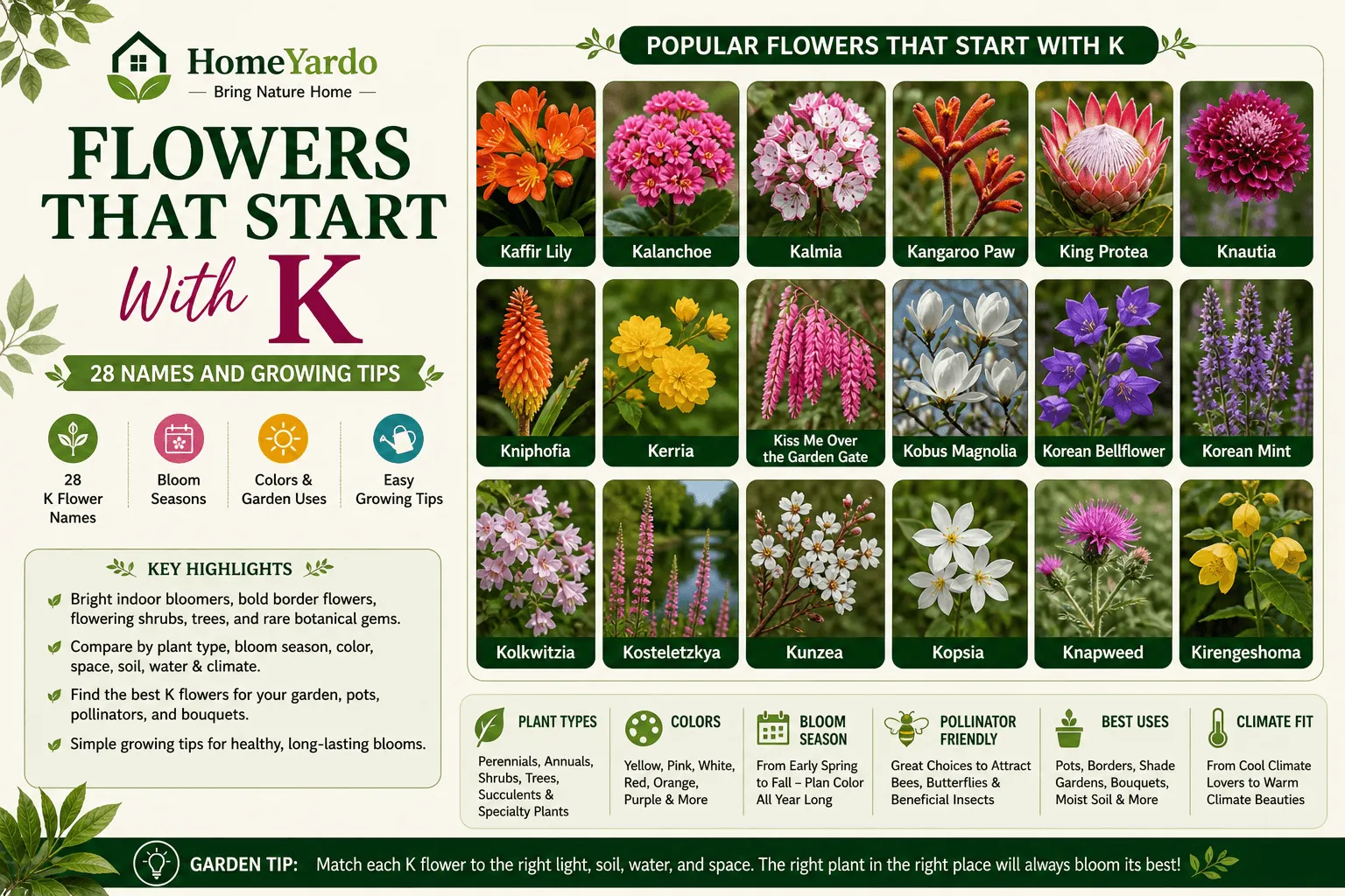Flowers That Start With K