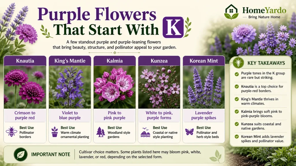 Purple flower that start with K