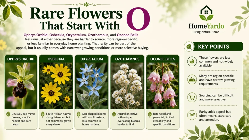 Rare flower that start with O