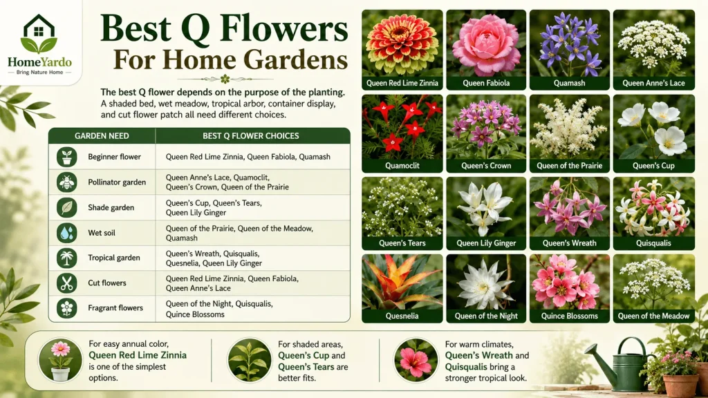 Best q flower for home garden