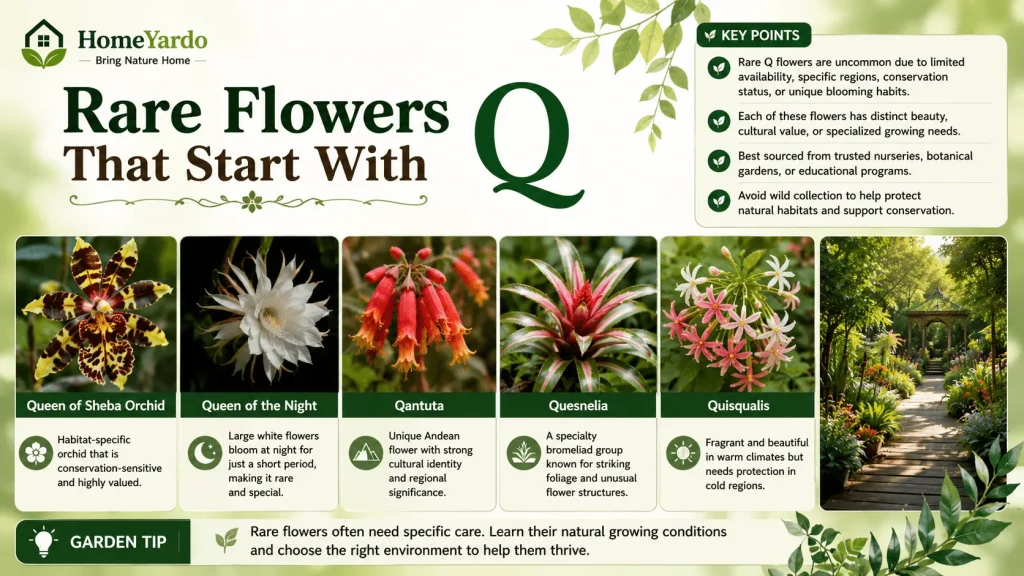 Rare Flower that start with Q