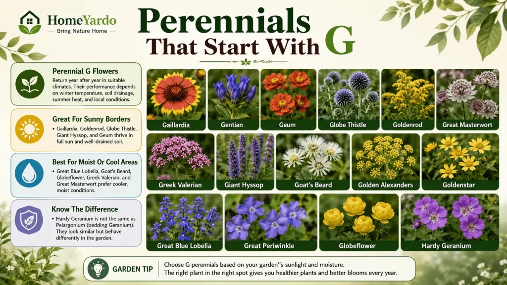 perinnials with G
