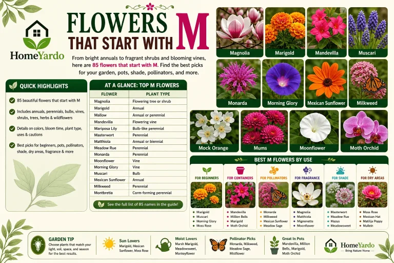 Flowers That Start With M