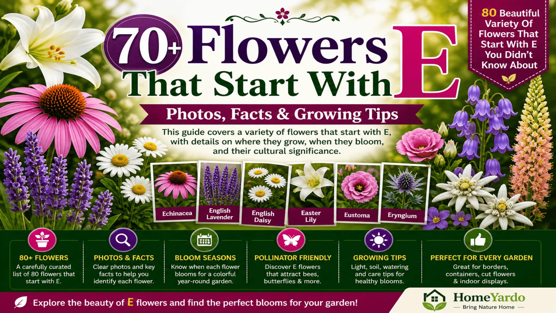 Flowers that start with E