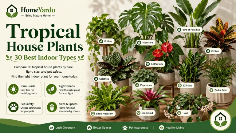 Tropical House Plants: 30 Best Indoor Types