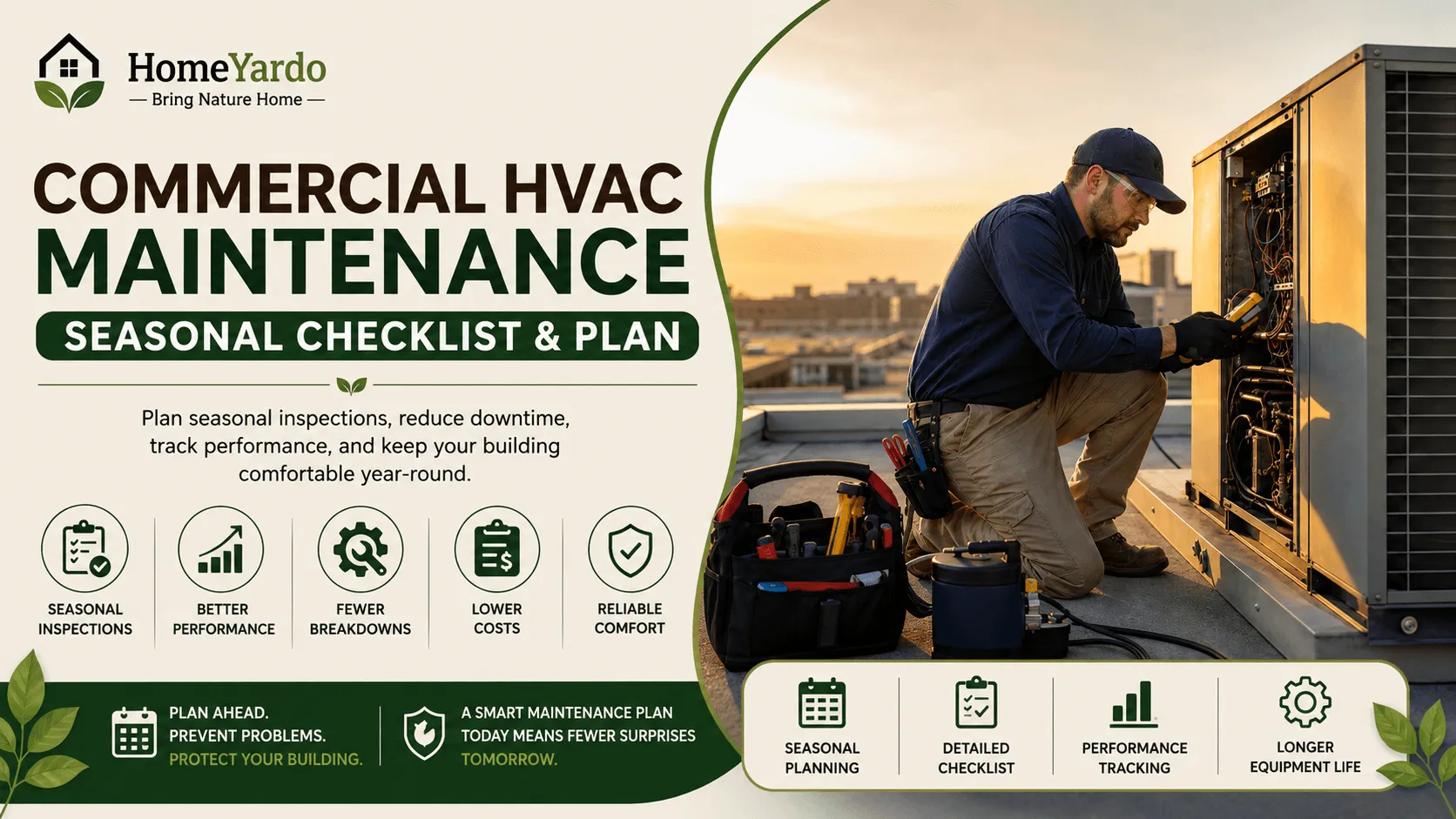 Commercial HVAC Maintenance Seasonal Checklist & Plan