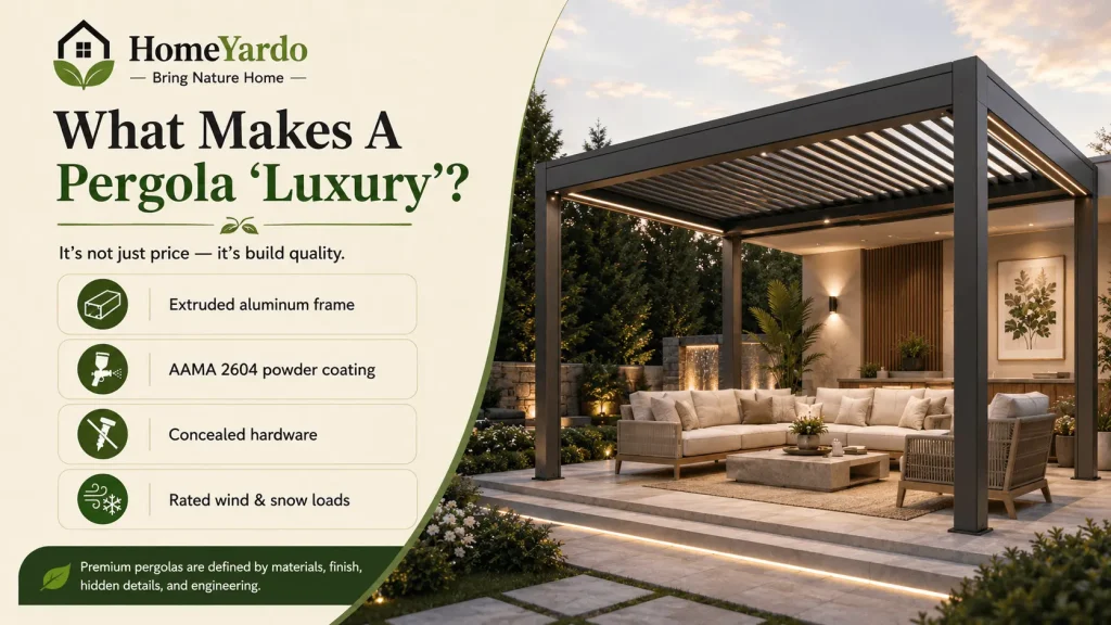 What Makes A Pergola Luxury In The First Place