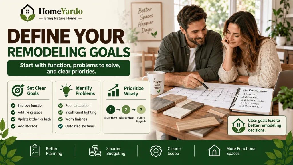 1. Define Your Remodeling Goals