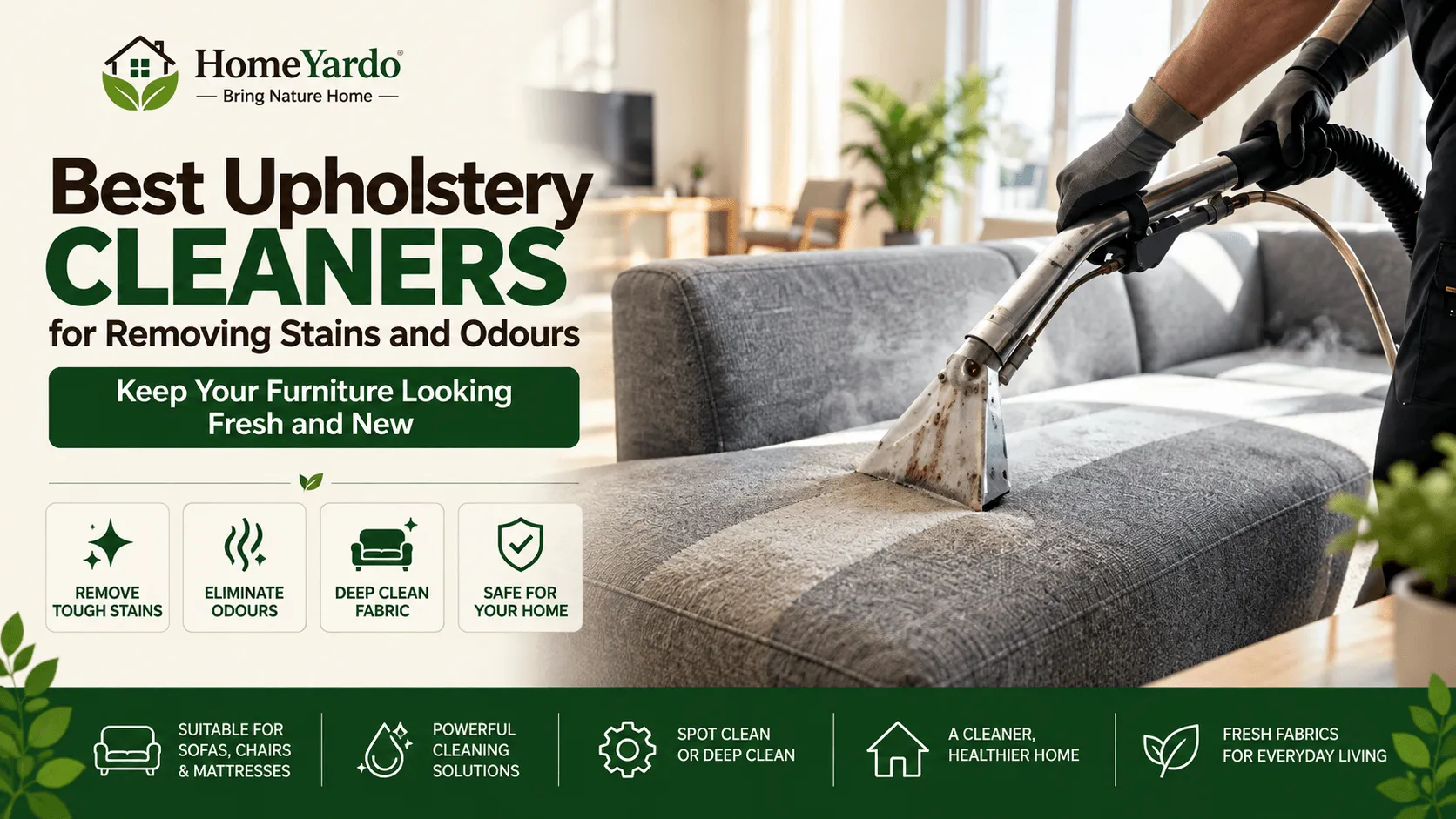 Best Upholstery Cleaners for Removing Stains and Odours