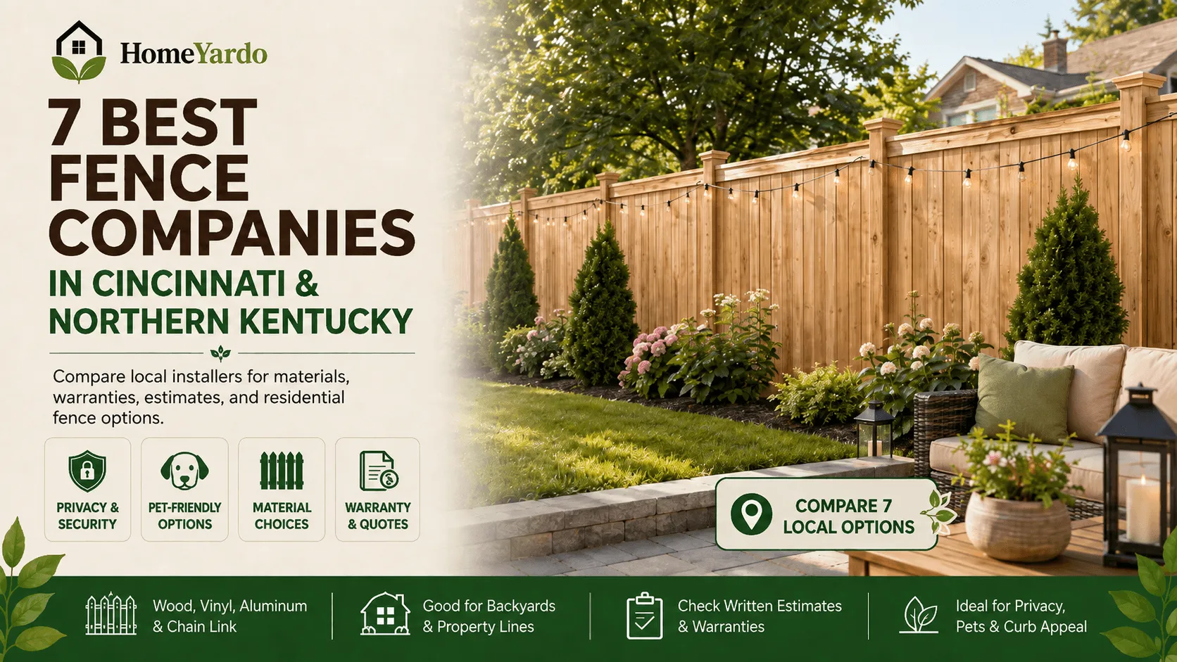 7 Best Fence Companies in Cincinnati & Northern Kentucky